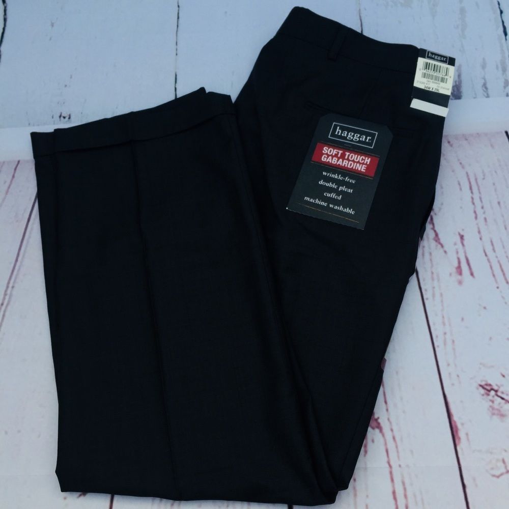 Haggar Gray Men’s‎ Gabardine Slacks